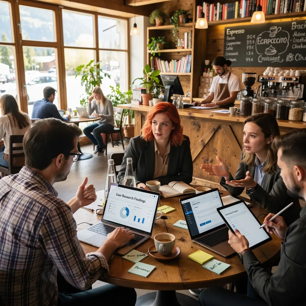 Ein Diagramm, das den Produktentwicklungsprozess visuell darstellt.